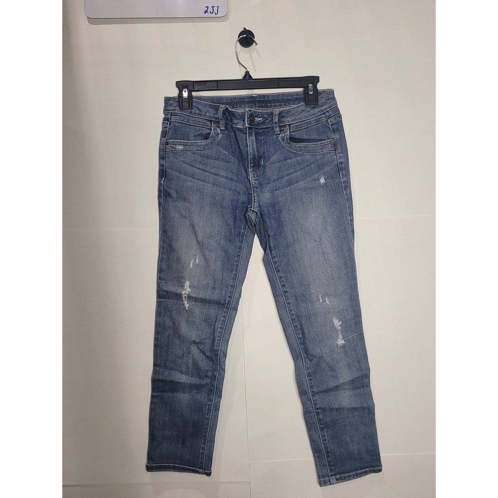 Womens Simply Vera Wang Blue denim skinny jeans,‎ ripped, Size 2